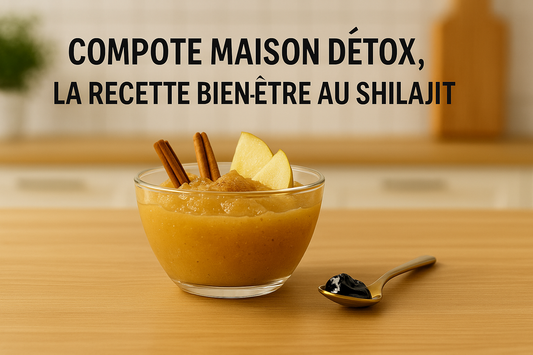 Compote maison détox, la recette bien-être au Shilajit