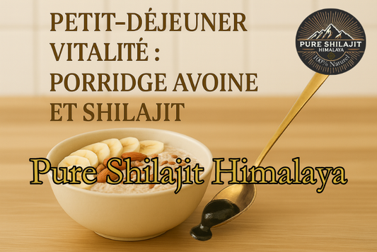 Petit-déjeuner vitalité : porridge avoine et Shilajit