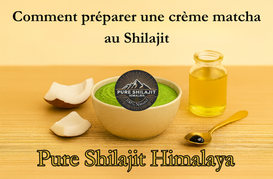 Comment préparer une crème matcha au Shilajit