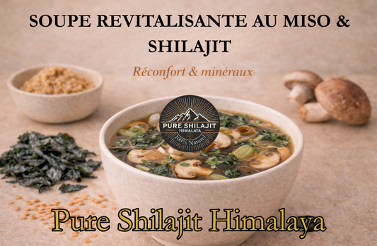 Bouillon miso au Shilajit : recette reminéralisante et digestive