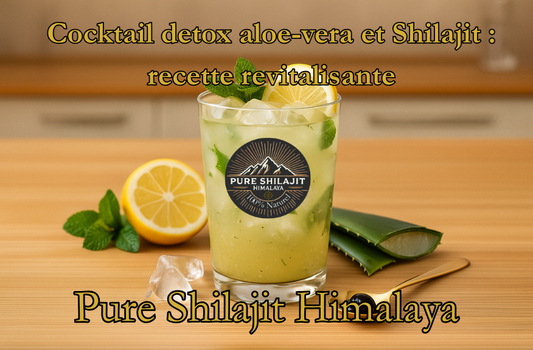 Cocktail detox aloe-vera et Shilajit : recette revitalisante