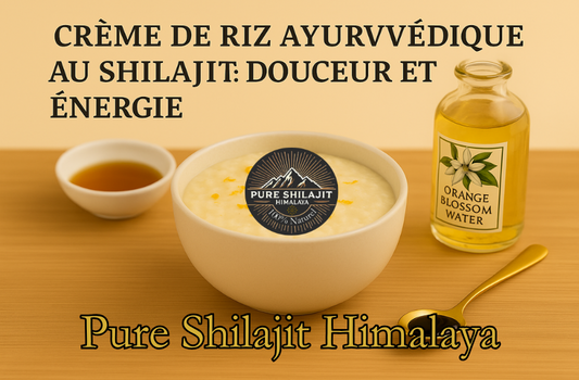Crème de riz ayurvédique au Shilajit : douceur et énergie