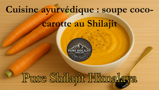 Cuisine ayurvédique : soupe coco-carotte au Shilajit
