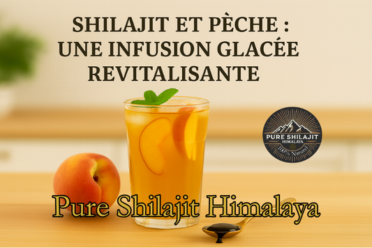 Shilajit et pêche : une infusion glacée revitalisante