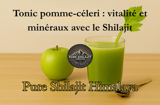 Tonic pomme-céleri : vitalité et minéraux avec le Shilajit