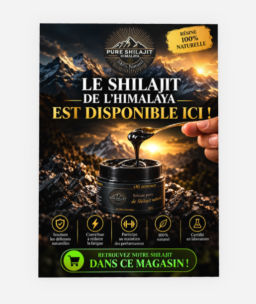 Affiche publicitaire A2 Pure Shilajit Himalaya