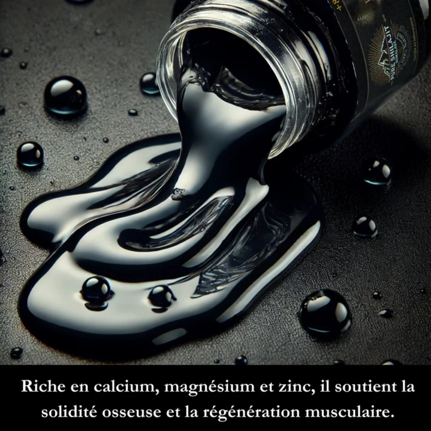 Le Shilajit soutient la solidité osseuse et la régénération musculaire grâce à sa composition en minéraux et en acides fulviques