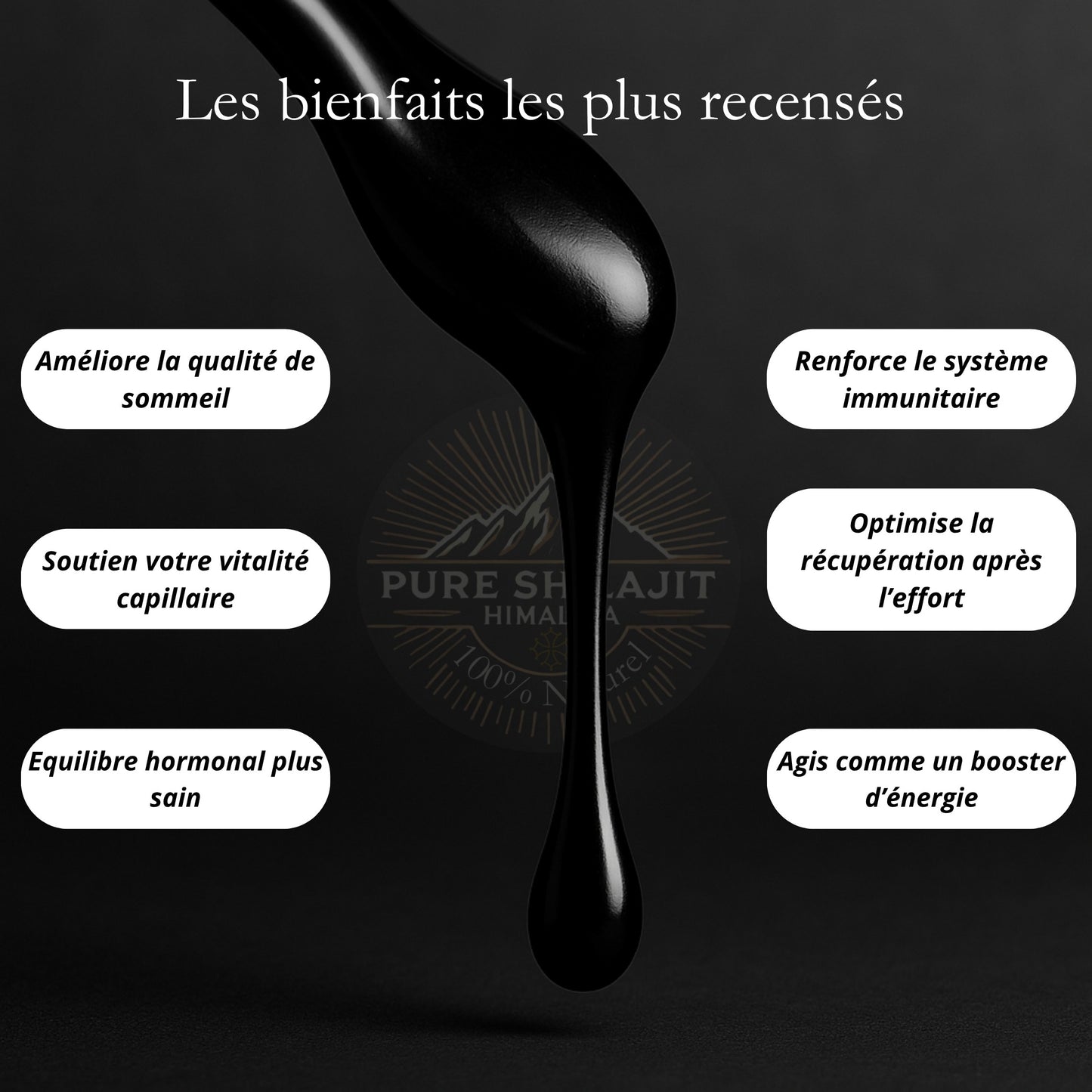Résine pure de Shilajit naturel 30g
