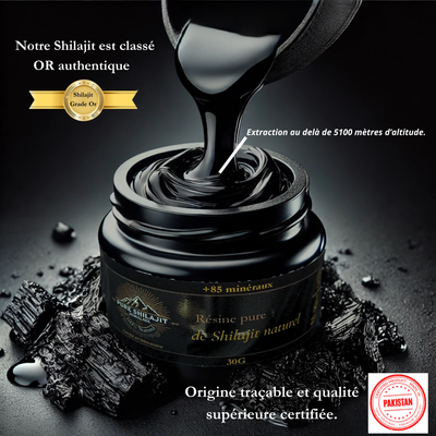 Résine pure de Shilajit naturel 30g