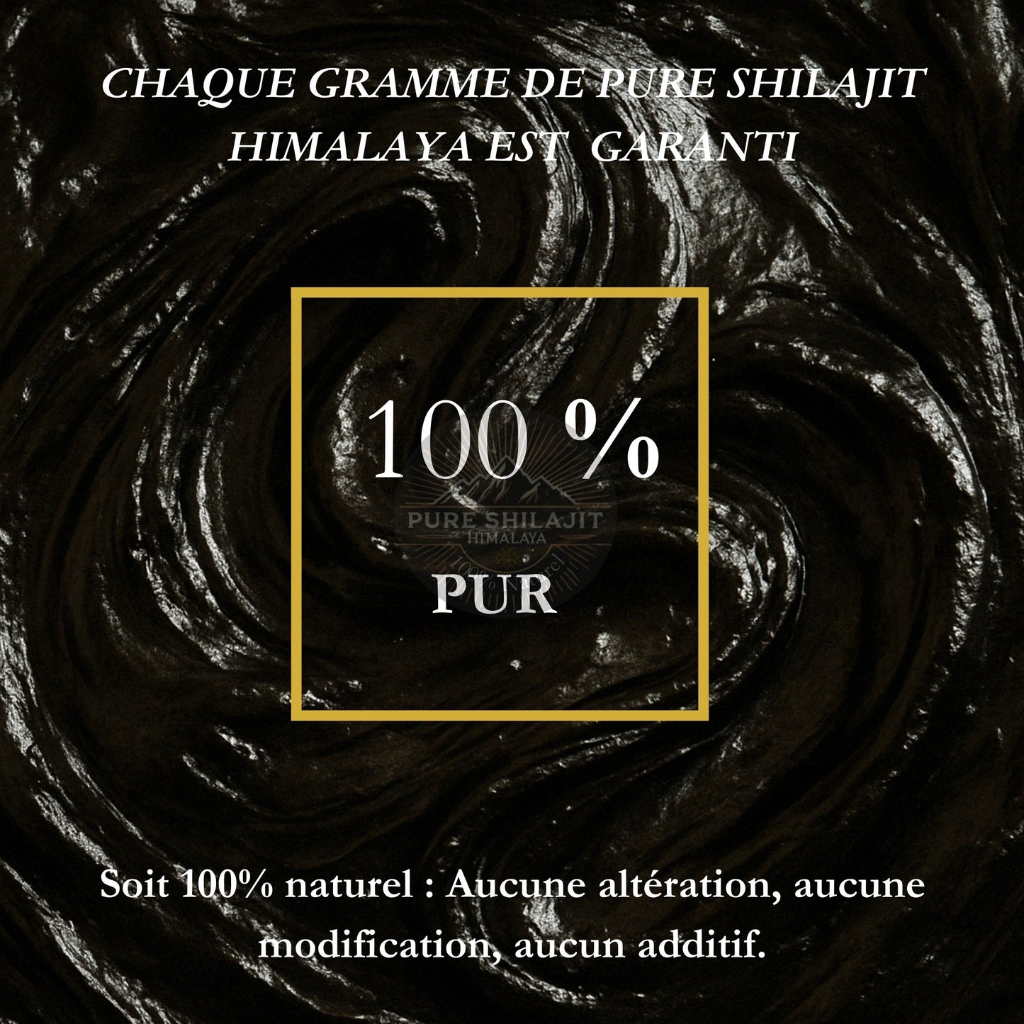 Notre Shilajit est garanti 100% pur et 100% naturel, aucune altération, aucune modification et aucun aditif.