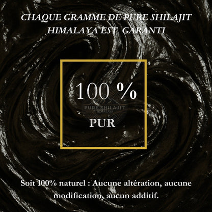 Notre Shilajit est garanti 100% pur et 100% naturel, aucune altération, aucune modification et aucun aditif.